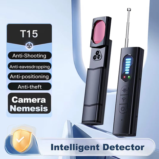 Hidden Camera Detector for Airbnb & Hotels | RF Signal & Infrared Spy Finder | Anti-Spy Travel Security Scanner