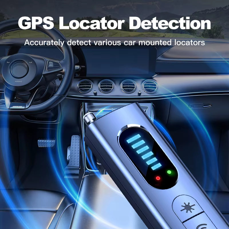 Hidden Camera Detector for Airbnb & Hotels | RF Signal & Infrared Spy Finder | Anti-Spy Travel Security Scanner