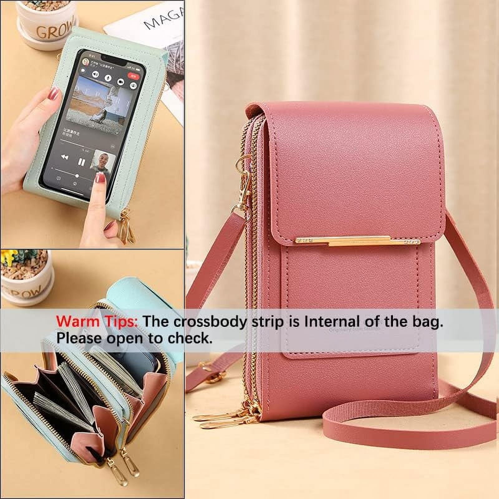 RFID Blocking Crossbody Phone Wallet | Stop Card Skimmers | Anti-Theft Women's Phone Purse with Shoulder Strap