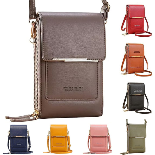 RFID Blocking Crossbody Phone Wallet | Stop Card Skimmers | Anti-Theft Women's Phone Purse with Shoulder Strap