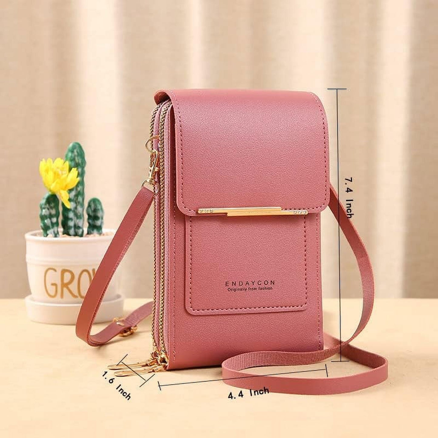 RFID Blocking Crossbody Phone Wallet | Stop Card Skimmers | Anti-Theft Women's Phone Purse with Shoulder Strap