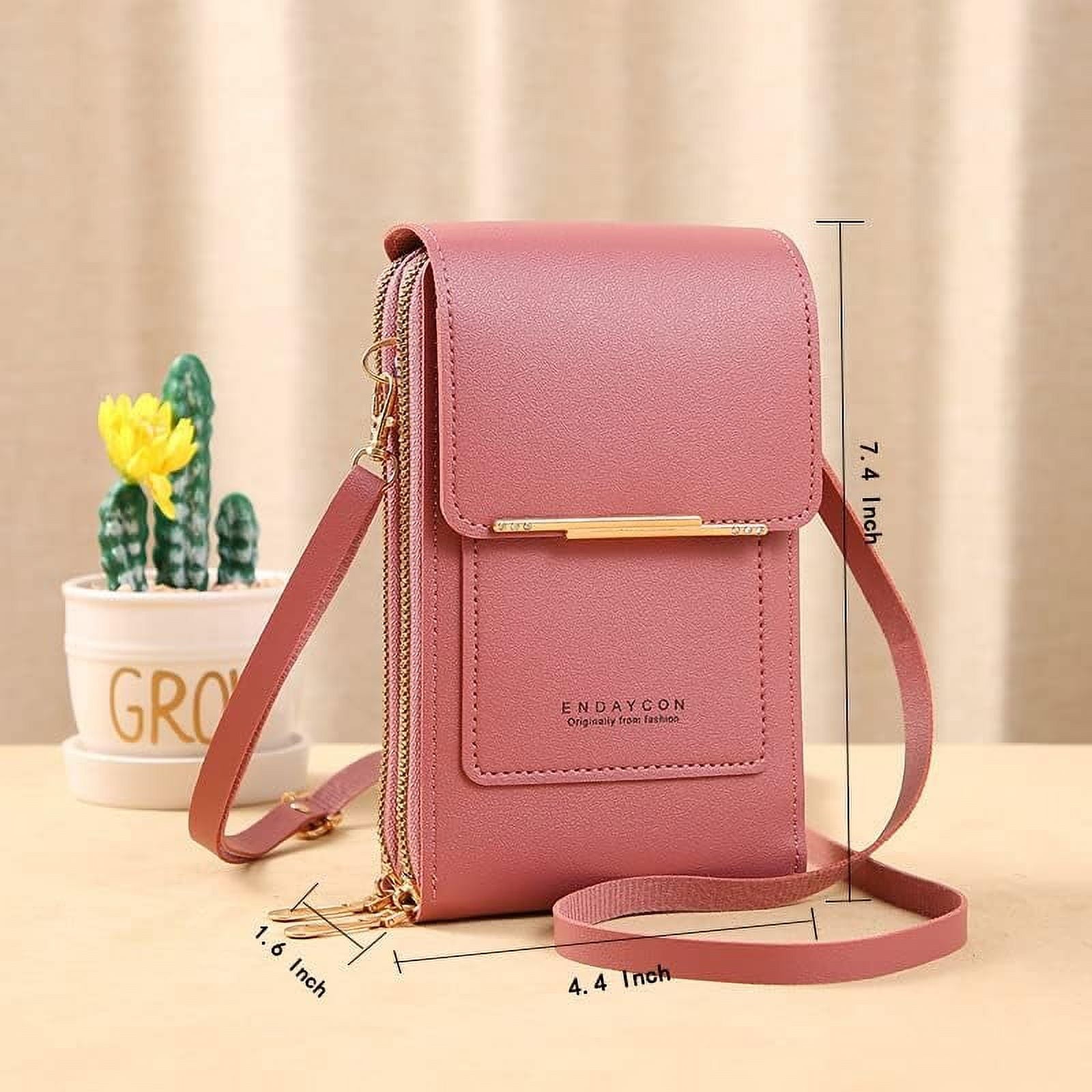 RFID Blocking Crossbody Phone Wallet | Stop Card Skimmers | Anti-Theft Women's Phone Purse with Shoulder Strap